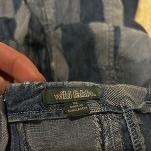 Mini denim dress size XS hardly worn.